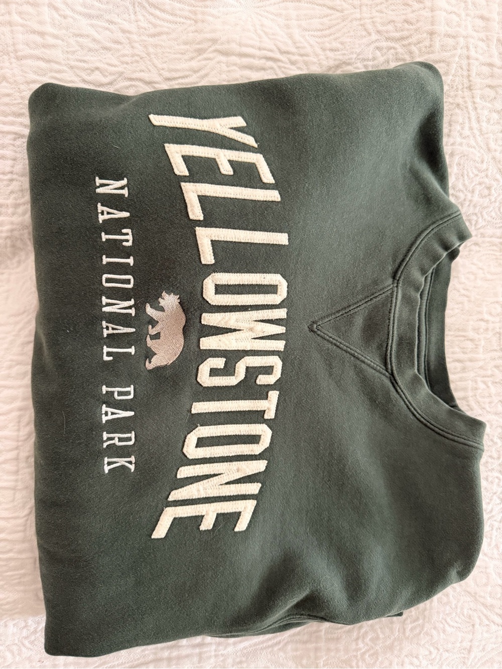 Gear For Sports Dark Green Yellowstone Crewneck Sweatshirt